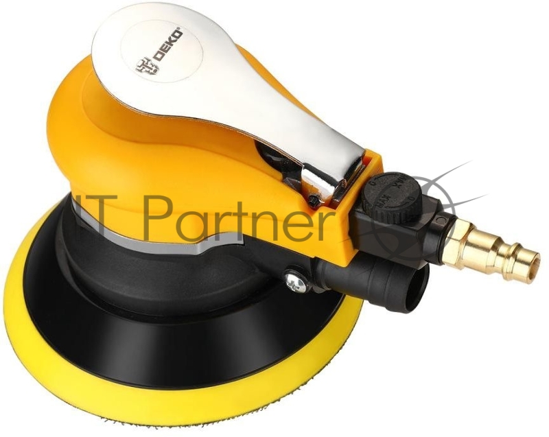 Шлифмашина орбитальная Deko DKOS125 160л/мин d=125мм желтый/черный
