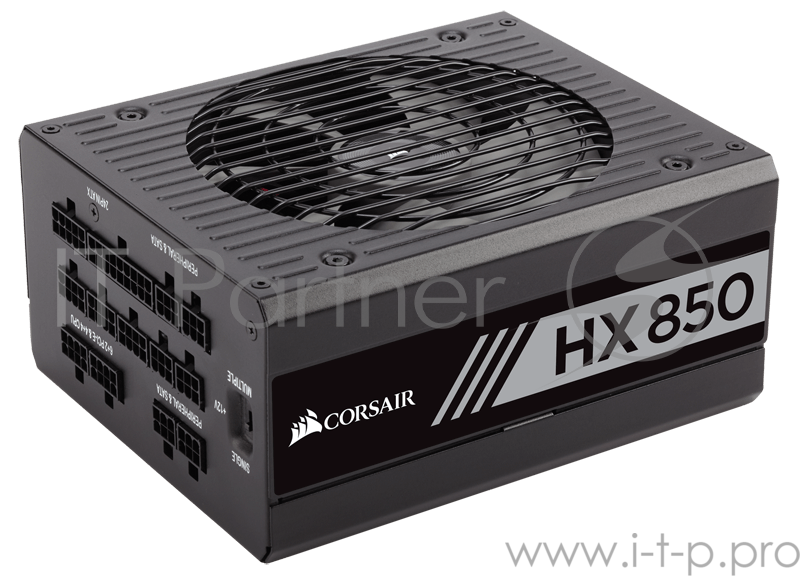 Блок питания 850Вт Corsair HX850 CP-9020138-EU ATX12V V2.4 (20/24+4/8+6/8pin, вентилятор d135мм) + кабель питания EURO (1.5м)