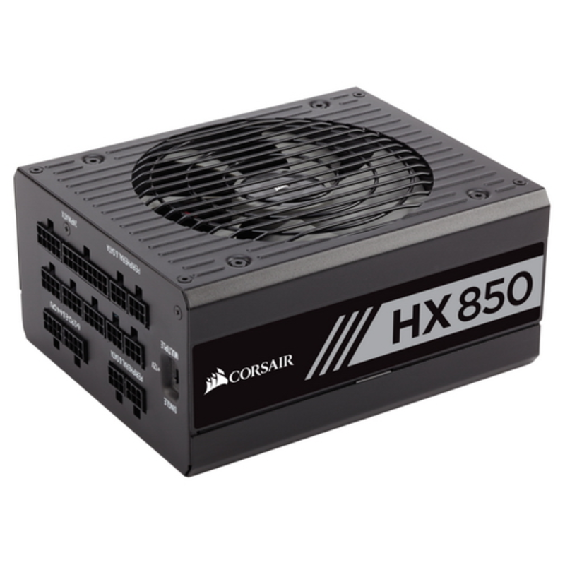 Блок питания 850Вт Corsair HX850 CP-9020138-EU ATX12V V2.4 (20/24+4/8+6/8pin, вентилятор d135мм) + кабель питания EURO (1.5м)