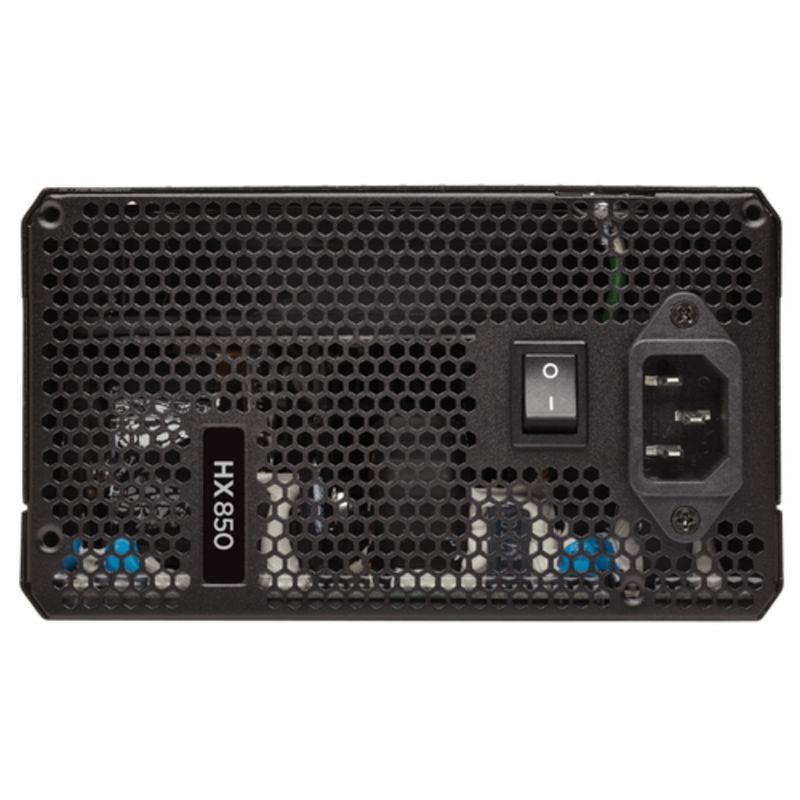 Блок питания 850Вт Corsair HX850 CP-9020138-EU ATX12V V2.4 (20/24+4/8+6/8pin, вентилятор d135мм) + кабель питания EURO (1.5м)