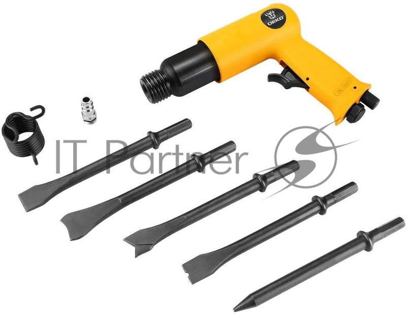 Набор пневмоинструментов Deko DKPT04 компл.:8 предметов 141л/мин желтый/черный (кейс в комплекте)