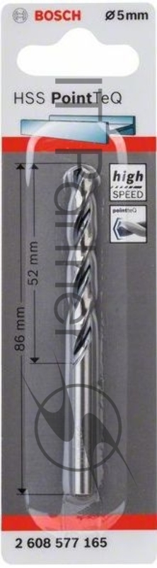 Сверло Bosch 2608577165 по металлу Д=5мм (1пред.) для дрелей