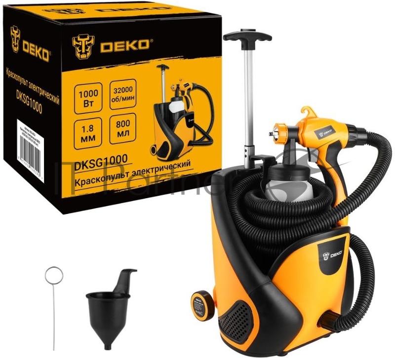 Краскопульт Deko DKSG1000 1000Вт бак:800мл 700мл/мин