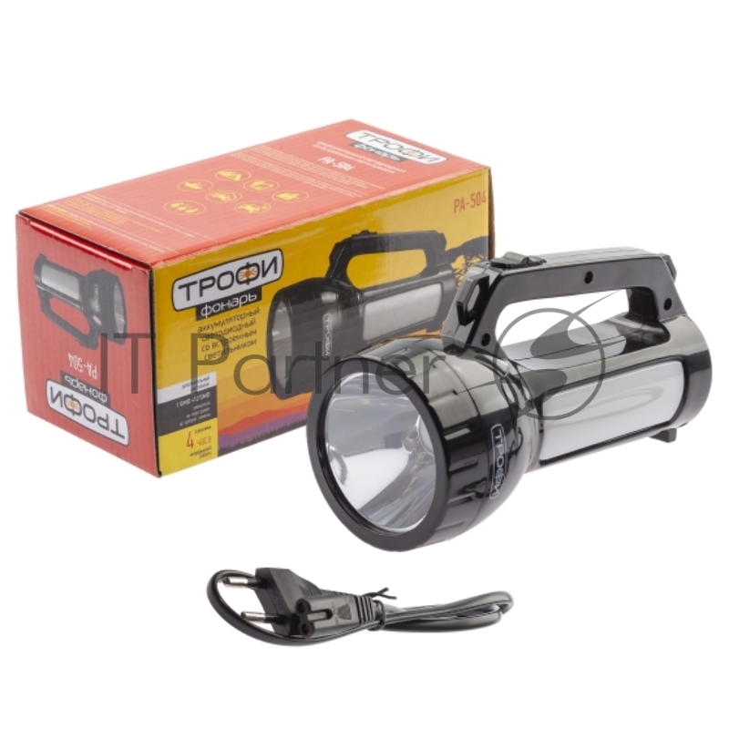 Фонарик кемпинговый походный ударопрочный водонепроницаемый 2 режима, 12 LED PA-504 Трофи