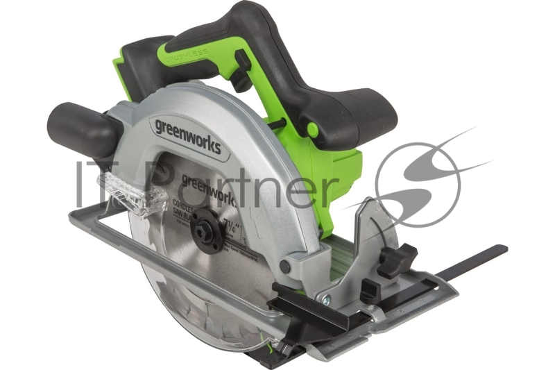 Циркулярная пила аккумуляторная GreenWorks GD24CS 24В, без АКБ и ЗУ (1500907)