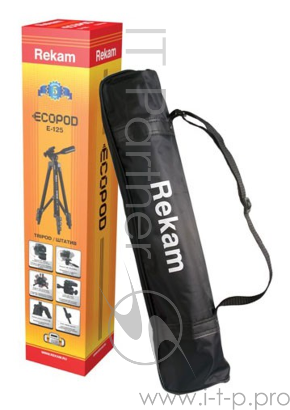 Штатив Rekam Ecopod E-125 напольный черный (550гр.)