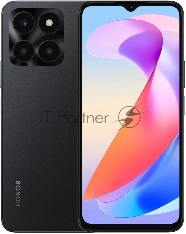 Смартфон Honor X6A 6/128Gb Полночный черный (5109AVSV)