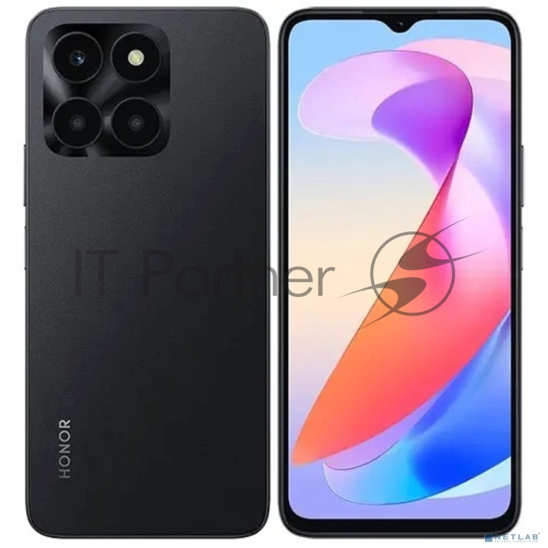 Смартфон Honor X6A 6/128Gb Полночный черный (5109AVSV)