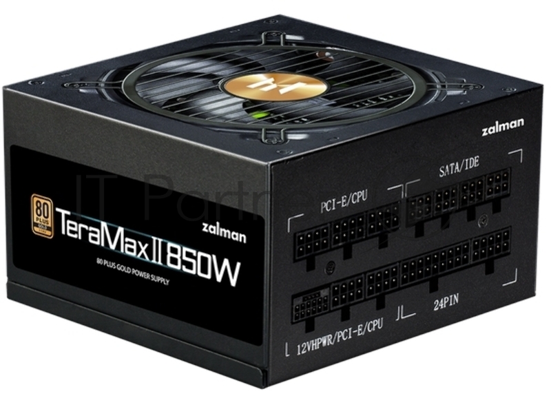 Блок питания 850W Zalman TeraMax II (ATX12V v3.0, APFC, 12cm Fan, 80+ Gold Gen5, Full Modular, Retail) (ZM850-TMX2)
