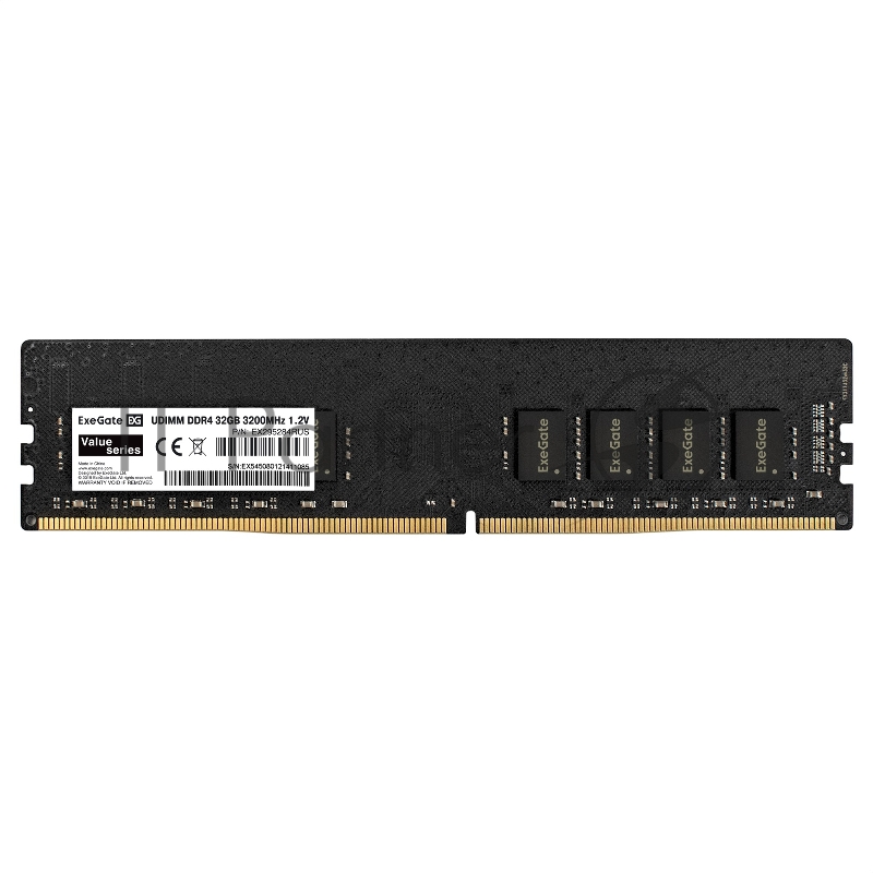 Модуль памяти ExeGate Value DIMM DDR4 32GB <PC4-25600> 3200MHz