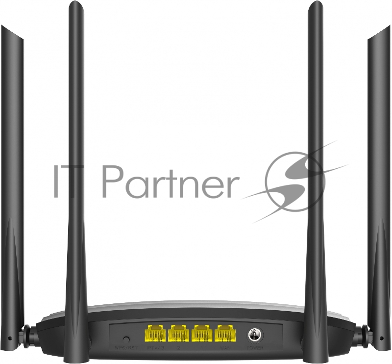 Роутер беспроводной Digma DWR-AC1201 AC1200 10/100BASE-TX черный (упак.:1шт)