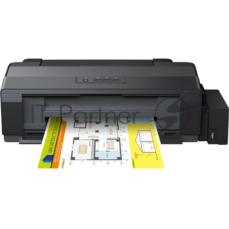Принтер Epson L1300, 4-цветный струйный СНПЧ A3+, 15 (5.5 цв) стр/мин, 5760x1440 dpi, подача: 100 лист., вывод: 50 лист., USB, печать фотографий (старт.чернила - около 7100 ч/б документов А4 и 5700 цветных документов А4)