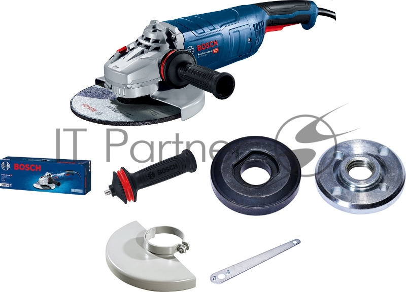 Углошлифовальная машина Bosch GWS 24-180 2400Вт 8500об/мин рез.шпин.:M14 d=180мм