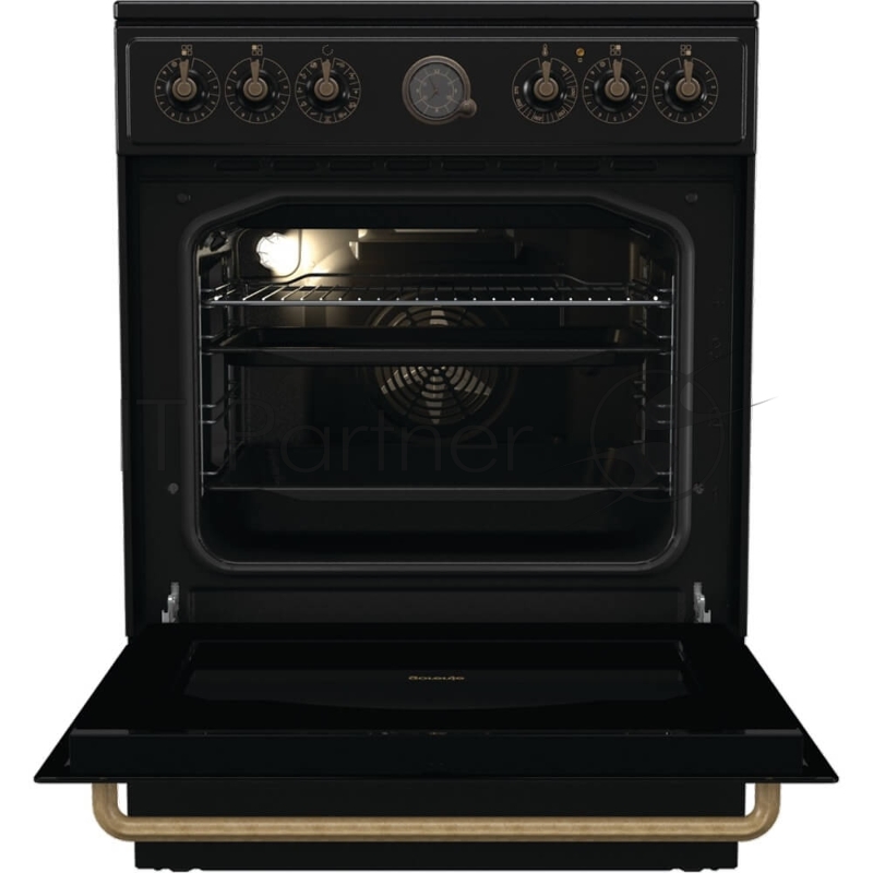 Плита Электрическая Gorenje GECS6B71CLB черный стеклокерамика (без крышки)