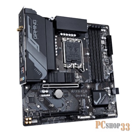 Материнская плата Gigabyte B760M GAMING X AX Soc-1700 Intel B760 4xDDR5 mATX AC`97 8ch(7.1) 2.5Gg RAID+HDMI+DP