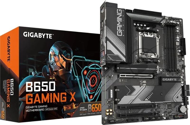 Материнская плата Gigabyte B650 GAMING X SocketAM5 AMD B650 4xDDR5 ATX AC`97 8ch(7.1) 2.5Gg RAID+HDMI+DP