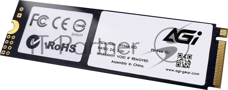 Накопитель SSD AGi PCI-E 4.0 x4 1TB AGI1T0G43AI818 M.2 2280