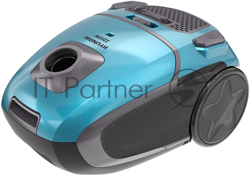 Пылесос Hyundai HYV-B4990 2220Вт бирюзовый (в компл.:1мешок)