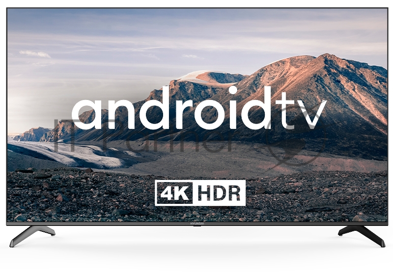 Телевизор LED Hyundai 75 H-LED75BU7006 Android TV Frameless черный 4K Ultra HD 60Hz DVB-T DVB-T2 DVB-C DVB-S DVB-S2 USB WiFi Smart TV