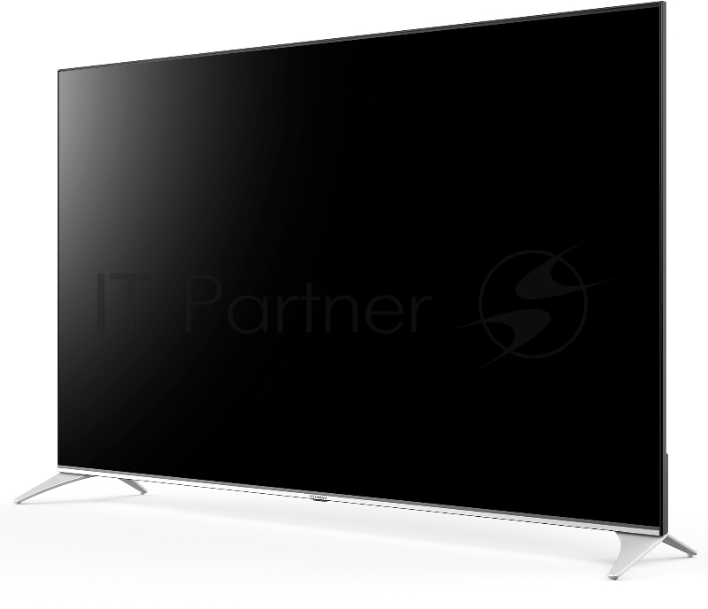 Телевизор QLED Hyundai 75 H-LED75QBU7500 Android TV Frameless черный/серебристый 4K Ultra HD 60Hz DVB-T DVB-T2 DVB-C DVB-S DVB-S2 USB WiFi Smart TV