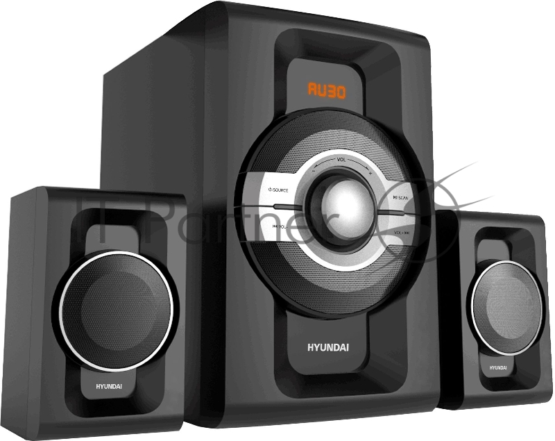 Микросистема Hyundai H-MS1403 черный 60Вт FM USB BT SD