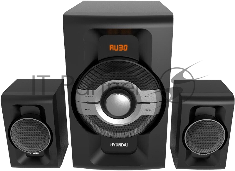 Микросистема Hyundai H-MS1403 черный 60Вт FM USB BT SD