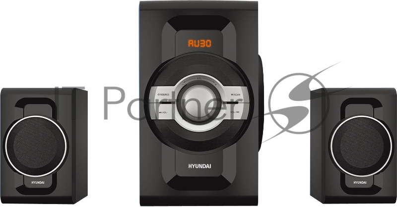 Микросистема Hyundai H-MS1403 черный 60Вт FM USB BT SD