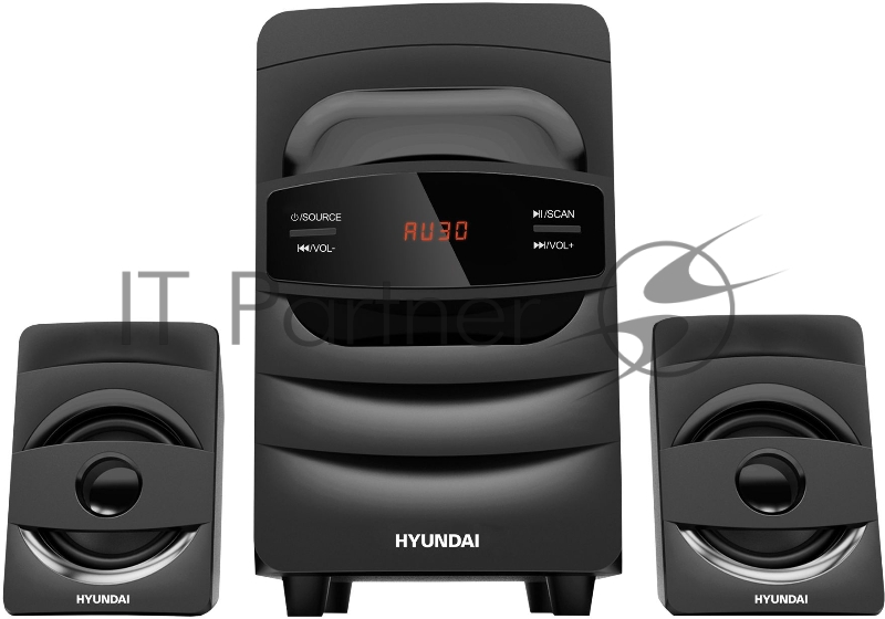 Микросистема Hyundai H-MS1404 черный 30Вт FM USB BT SD