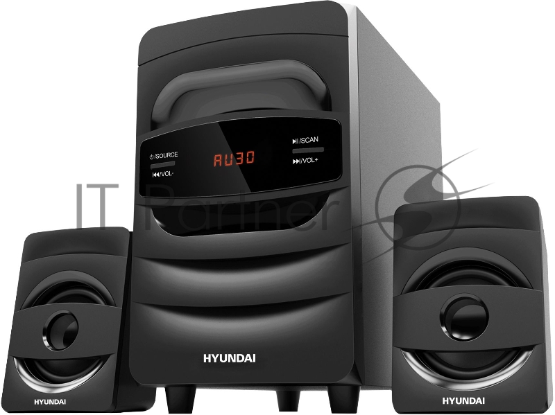 Микросистема Hyundai H-MS1404 черный 30Вт FM USB BT SD