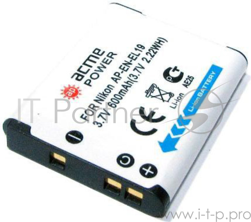 Аккумулятор ACME POWER AP-EN-EL19 для NIKON (3.7V, 600 mAh, Li-ion)