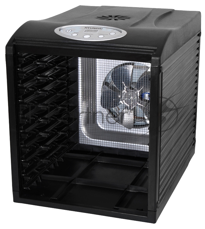 Сушка для фруктов и овощей Hyundai HYFD-1802 27под. 700Вт черный