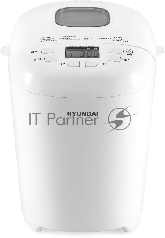 Хлебопечь Hyundai HYBM-M0714 550Вт белый