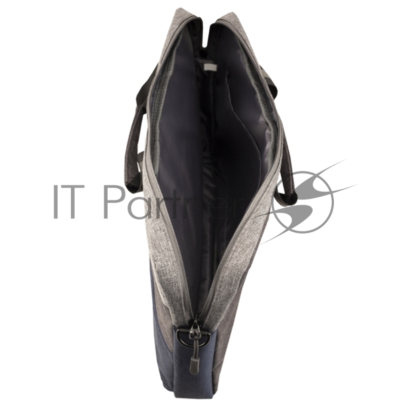 Компьютерная сумка Continent (15,6) CC-212 Blue, цвет серый с голубым