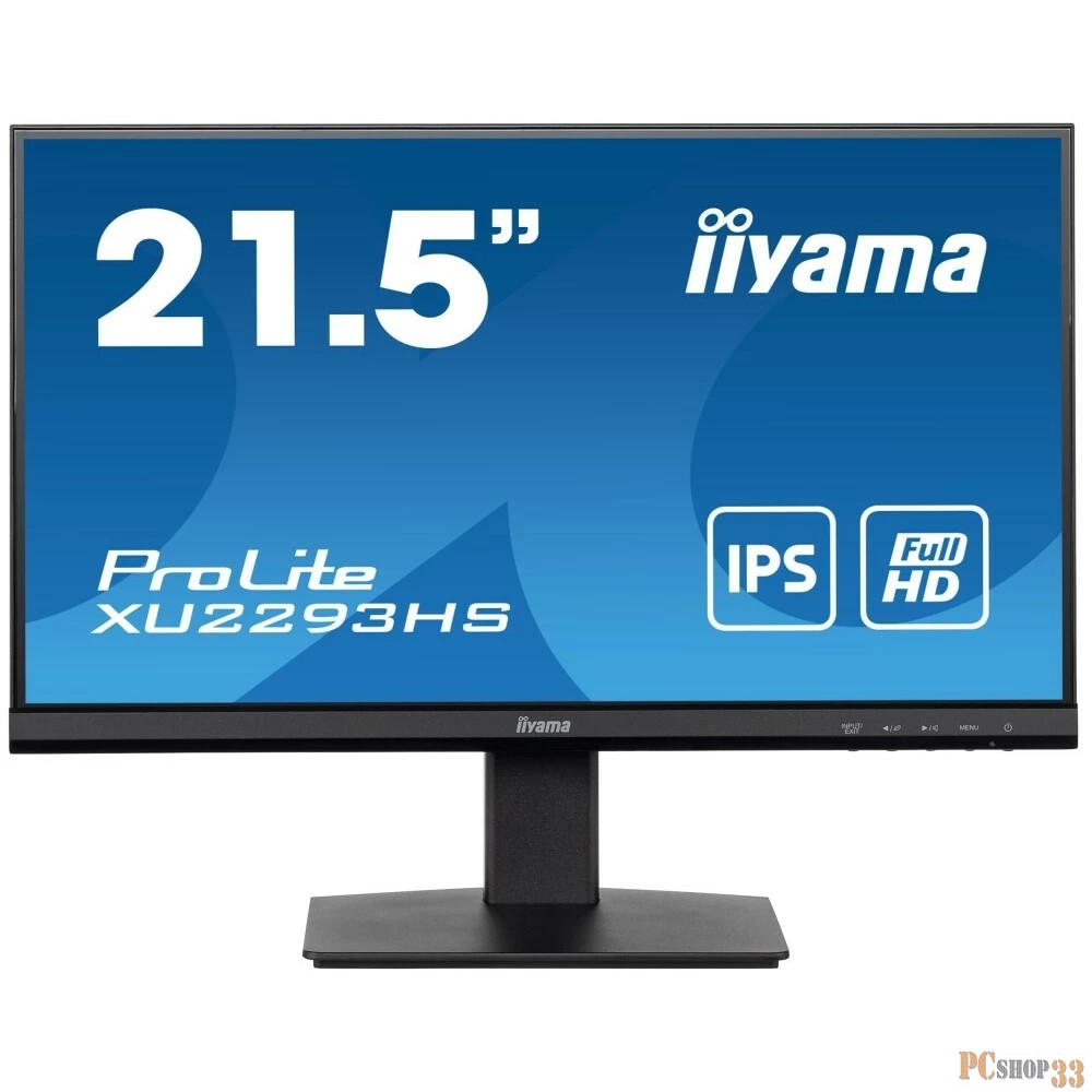 Монитор Iiyama 21.5 ProLite XU2293HS-B5 черный IPS LED 16:9 HDMI M/M матовая 250cd 178гр/178гр 1920x1080 75Hz FreeSync DP FHD 2.8кг