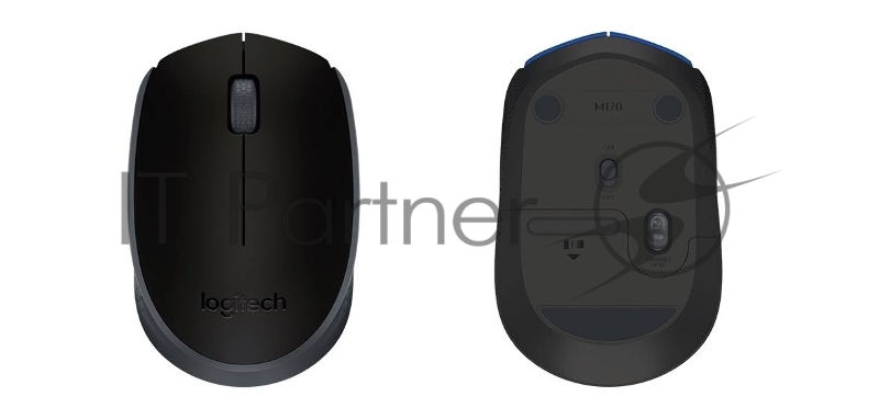 Мышка LOGITECH USB OPTICAL WRL M171 BLACK