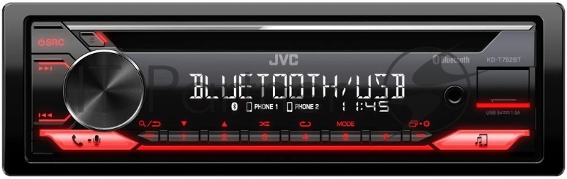 Автомагнитола CD JVC KD-T752BT 1DIN 4x50Вт