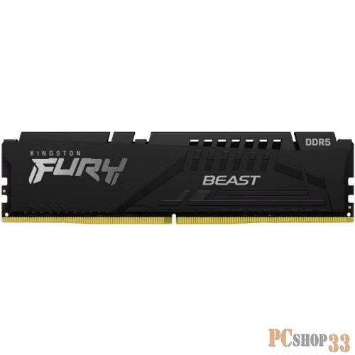 Память DDR5 32Gb 6000MHz Kingston KF560C36BBE-32 Fury Beast Black RTL Gaming PC5-48000 CL36 DIMM 288-pin 1.35В dual rank с радиатором Ret