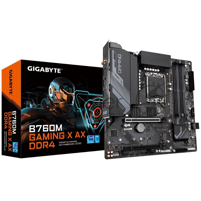 Материнская плата GIGABYTE Intel B760 LGA1700 MicroATX Memory DDR5 B760MGAMINGXAX1.2