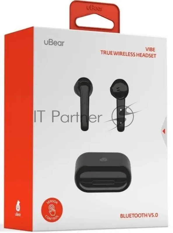 Гарнитура вкладыши uBear Vibe черный беспроводные bluetooth в ушной раковине (TW03BL01-BD)