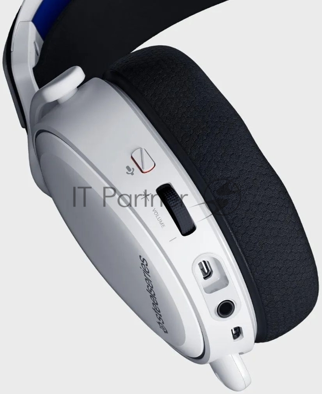 Наушники с микрофоном Steelseries Arctis 7P+ белый/черный мониторные Radio оголовье (61471)