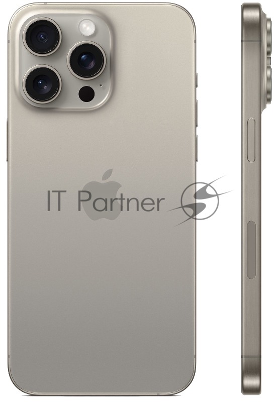 Смартфон Apple A3108 iPhone 15 Pro Max 512Gb титан моноблок 3G 4G 2Sim 6.7 1290x2796 iOS 17 48Mpix 802.11 a/b/g/n/ac/ax NFC GPS Protect