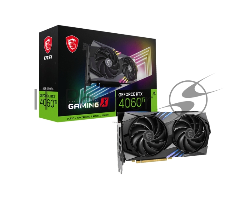 Видеокарта MSI RTX4060TI GAMING X 8G 8192Mb 128 GDDR6 2640/18000 HDMIx1 DPx3 HDCP Ret