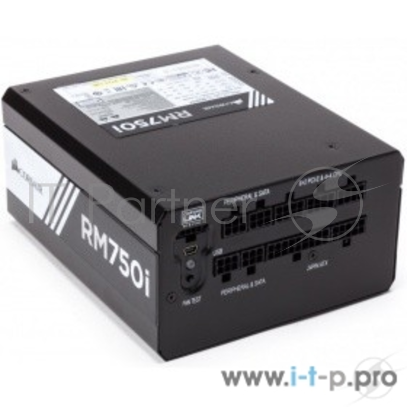 Блок питания 750Вт Corsair RM750i CP-9020082-EU ATX12V V2.4 (20/24+4/8+6/8pin, вентилятор d135мм) + кабель питания EURO (1.5м)