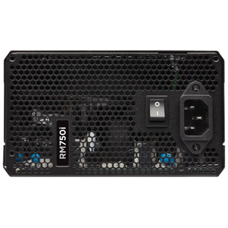Блок питания 750Вт Corsair RM750i CP-9020082-EU ATX12V V2.4 (20/24+4/8+6/8pin, вентилятор d135мм) + кабель питания EURO (1.5м)