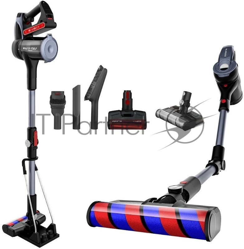 Пылесос Polaris PVCS 7090 HandStick PRO Aqua 450Вт жемчужный/серый