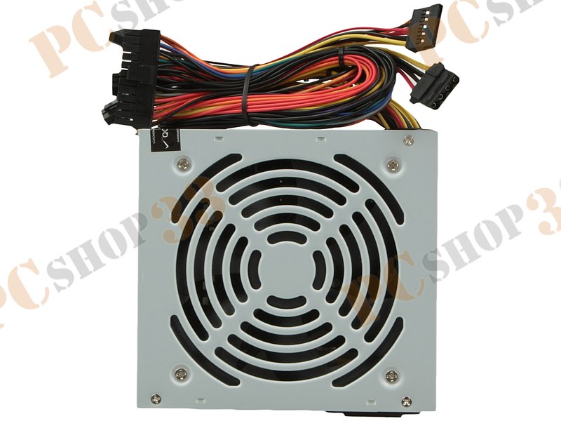 Блок питания 500Вт Aerocool ECO-500W ATX12V V2.3 (20/24+4+6pin, вентилятор d120мм) + кабель питания EURO (1.1м)