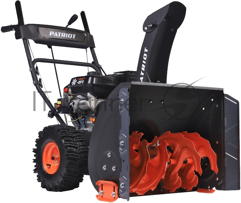 Снегоуборщик PATRIOT PS 707 E, Двигатель 7л.с до -25 °С 212 сс Стартер ручной / 220V LED-фара, Панель c увеличенным диапазоном скоростей 6 вперед /2 назад Ширина ковша 610мм +100(26) система XTS Высота ковша 530мм(21) диаметр шнека 300мм Колеса Wi