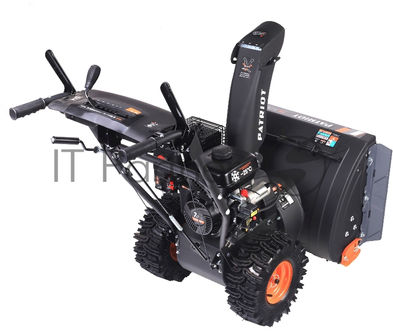 Снегоуборщик PATRIOT PS 707 E, Двигатель 7л.с до -25 °С 212 сс Стартер ручной / 220V LED-фара, Панель c увеличенным диапазоном скоростей 6 вперед /2 назад Ширина ковша 610мм +100(26) система XTS Высота ковша 530мм(21) диаметр шнека 300мм Колеса Wi