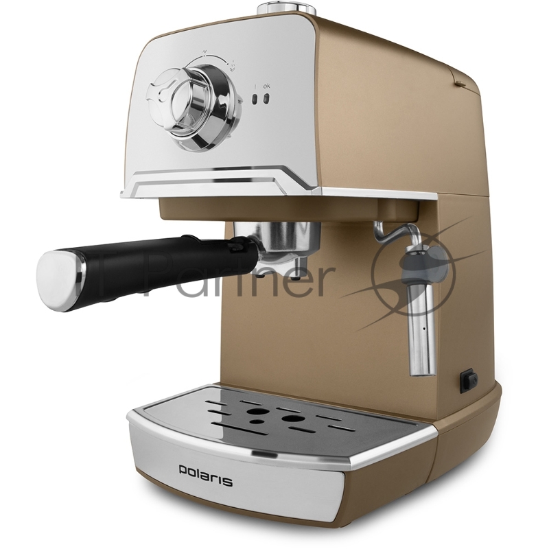 Кофеварка рожковая Polaris PCM 1529E Adore Crema 800Вт шампань