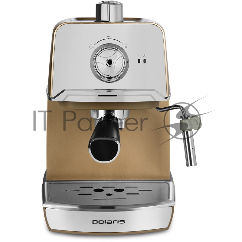Кофеварка рожковая Polaris PCM 1529E Adore Crema 800Вт шампань
